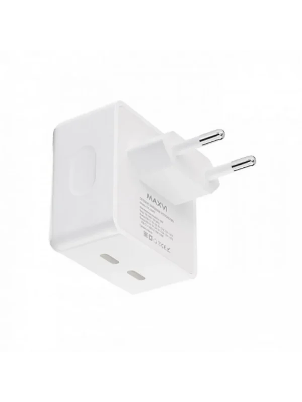 СЗУ MAXVI CHL-604PD 40W QC 3.0 2xUSB-C (Белое) 1