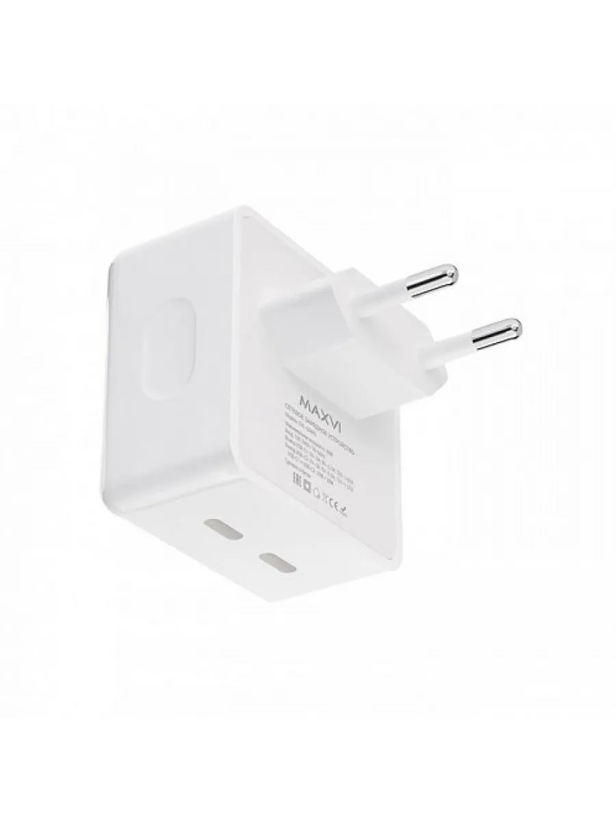 СЗУ MAXVI CHL-604PD 40W QC 3.0 2xUSB-C (Белое) 1 СЗУ MAXVI CHL-604PD 40W QC 3.0 2xUSB-C (Белое) 1