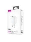 СЗУ OLMIO Smart IC 2.4A USBx2 (Белая) 2