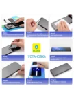 Защитное стекло BLUEO 3D Curved Full cover UV glass + UV лампа для Galaxy S23 Ultra 3
