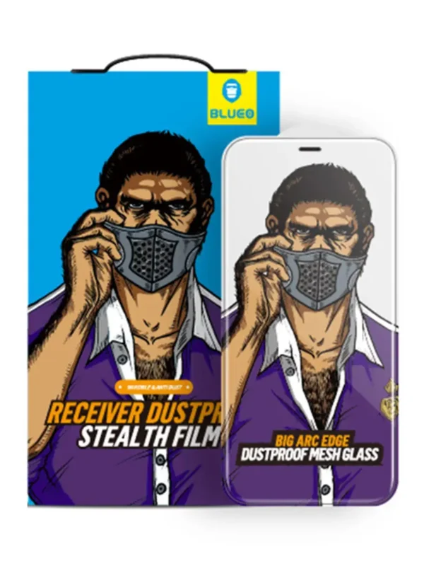 Защитное стекло BLUEO Dustproof full cover (с защ. сеткой) для iPhone 12/12 Pro 1