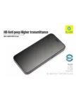 Защитное стекло BLUEO iPhone 13 Pro Max/14 Plus, Anti-peep Black (приватное) 10