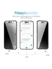 Защитное стекло BLUEO iPhone 14 Pro Max, Anti-peep Black (приватное) 6