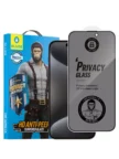 Защитное стекло BLUEO iPhone 15, Anti-peep Black (приватное) 3