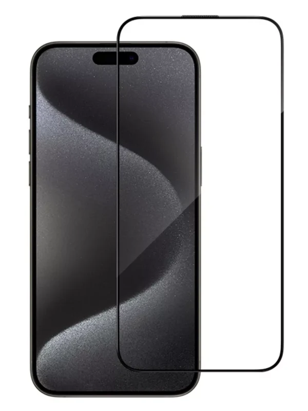 Защитное стекло BLUEO iPhone 15 Pro Max, Large arc Anti-Dust Anti-Static Black (защита динамика) 1