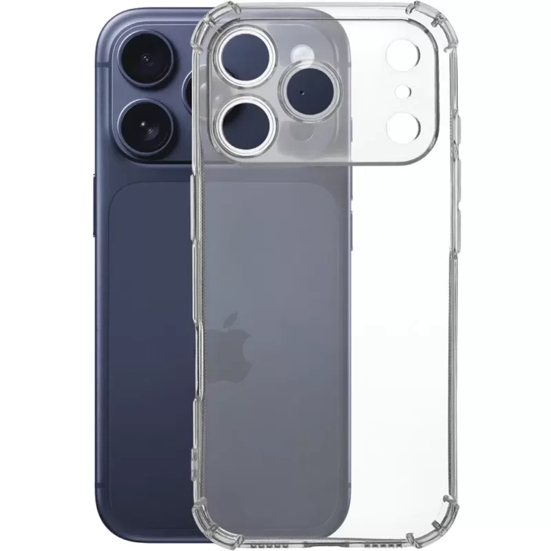 Чехол BORASCO силиконовый Apple iPhone 17 Pro с защитой камеры прозр. 1