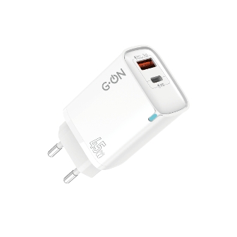 СЗУ G-ON GF-63 USB + Type-C PD 45W GaN (Белый) 1