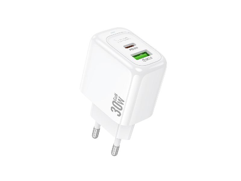 СЗУ HOCO CS55A 1USB+1Type-C 3.0A QC3.0 PD 30W (Белый) 1