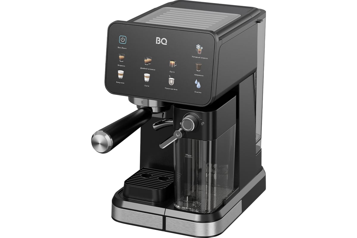 Кофеварка эспрессо BQ ECM1089A (Чёрный-Стальной) 1