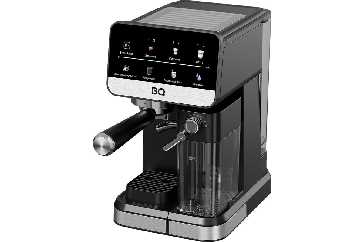 Кофеварка эспрессо BQ ECM1088A (Чёрный-Стальной) 1