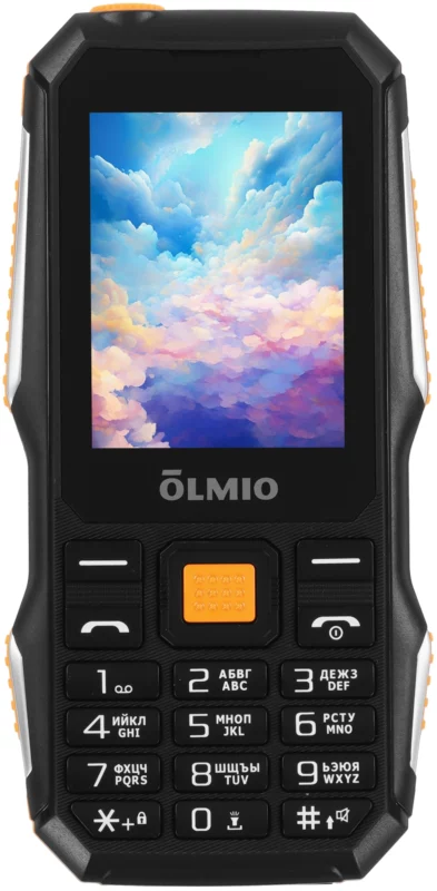 Мобильный телефон OLMIO X03 (черный-оранжевый) 1