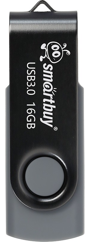 USB Флеш накопитель SMARTBUY 16GB TWIST USB3.0 (Черный-серый) 1