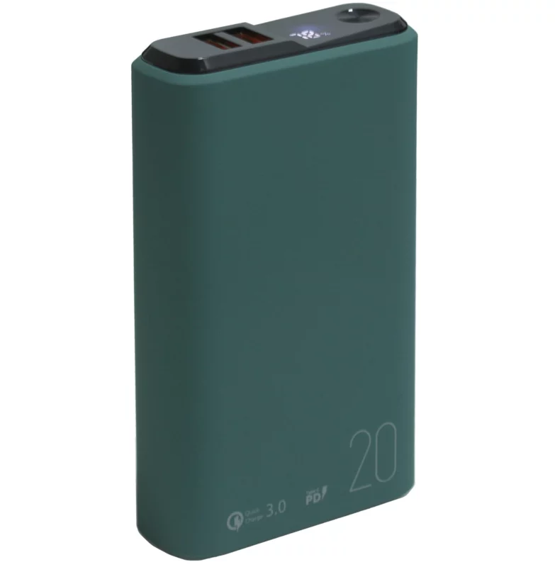 Портативный аккумулятор OLMIO QS-20 18W 20000mAh (Темно-зеленый) 1