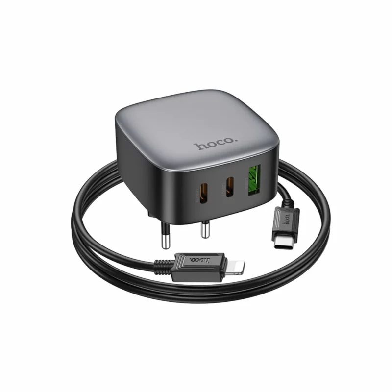 СЗУ HOCO CS33A 1USB+2Type-C 3.0A PD 30W (Черный) 1