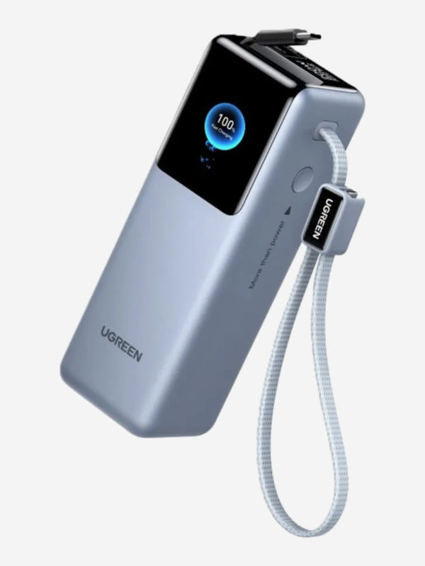 Портативный аккумулятор UGREEN 2Type-C + 1USB-A 25000mAh 200W (Серый) 1