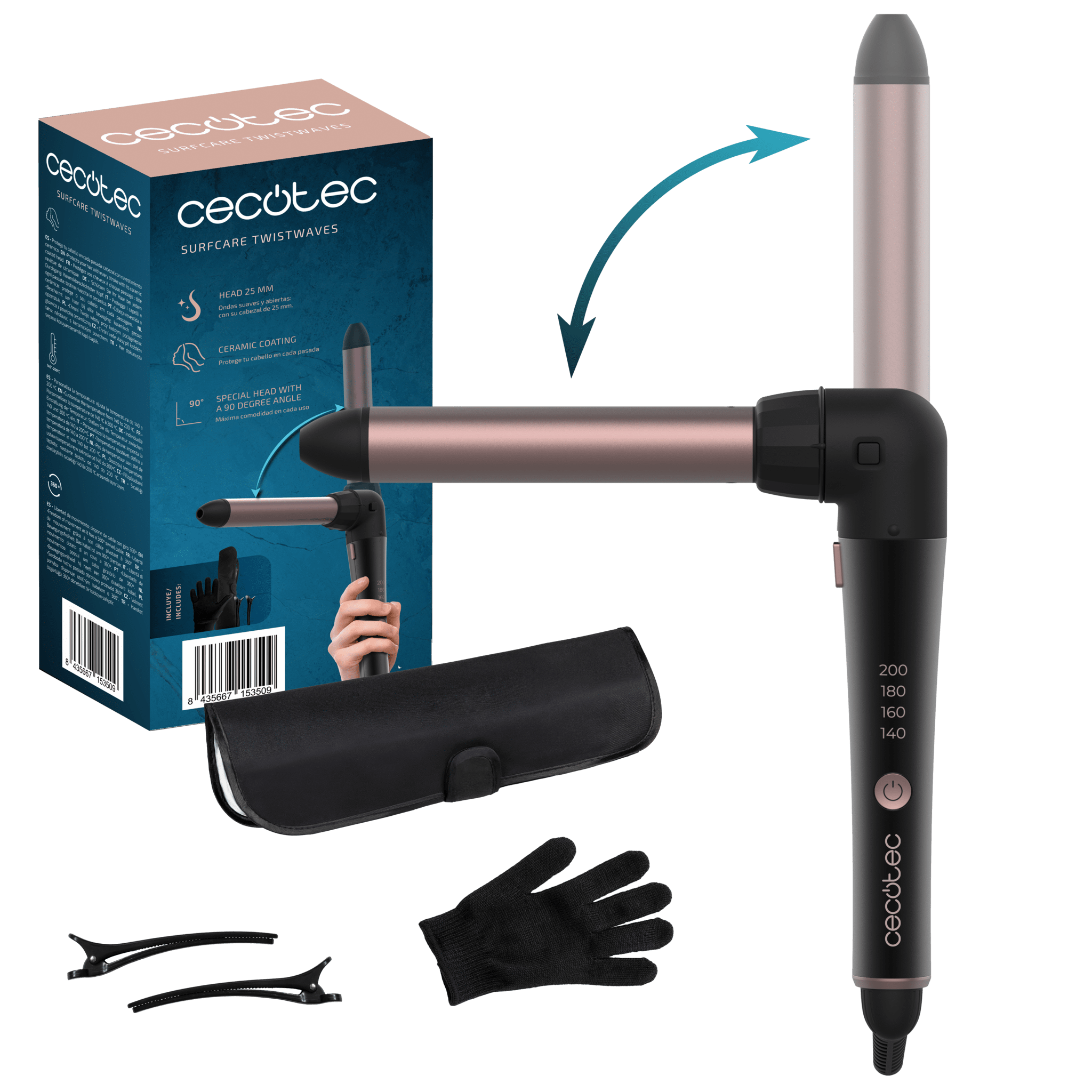 Плойка CECOTEC SurfCare 3200 TwistWaves 1