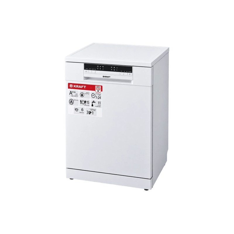 Посудомойка 60см KRAFT KF-FS60D13B3W 1
