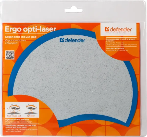 Коврик DEFENDER Ergo opti-laser (Синий) (215х165х1.2мм) 1